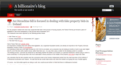 Desktop Screenshot of abillionairesblog.blogopogo.com